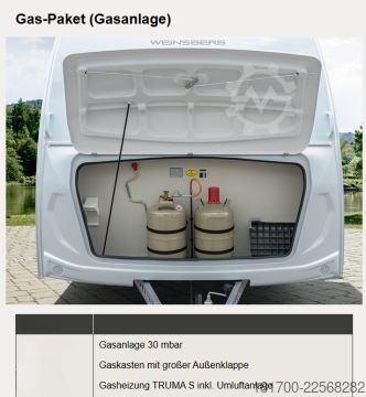 Wohnwagen Weinsberg CaraLife 390 QD 1350kg*Gas-Paket*Duschausbau*