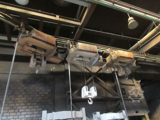 Gantry Crane Crane Crane Track Crane Demag CTI - 7x DH Seilzug Alloy Foundry Einschinenbahn Pfannentransport Kran 7t