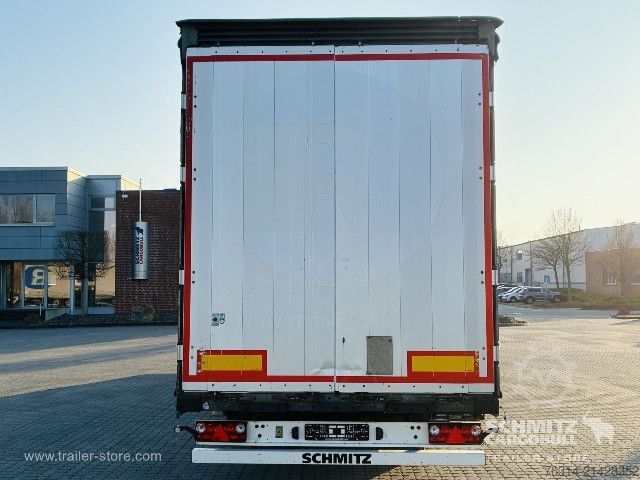 Open semitrailer with tarp Schmitz Cargobull Curtainsider Mega Getränke