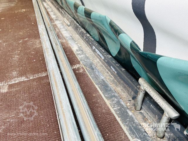 Open semitrailer with tarp Berger Curtainsider Mega