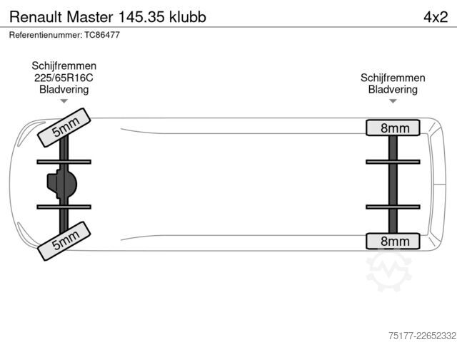 Lifting platform Renault Master 145.35 klubb