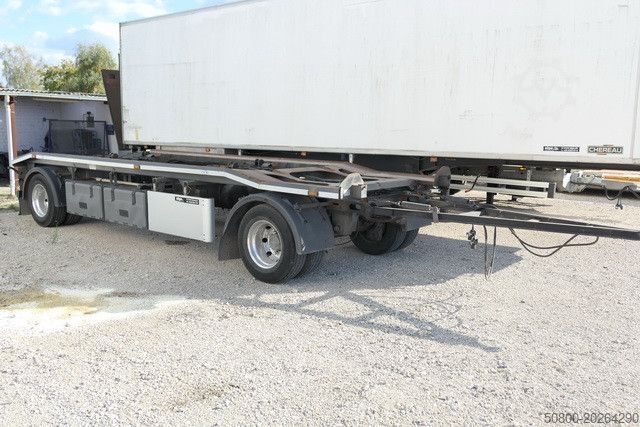 Roll off trailer HKM G 18 ZL 5,0, Außenroller 5 bis 7m, Luftfederung