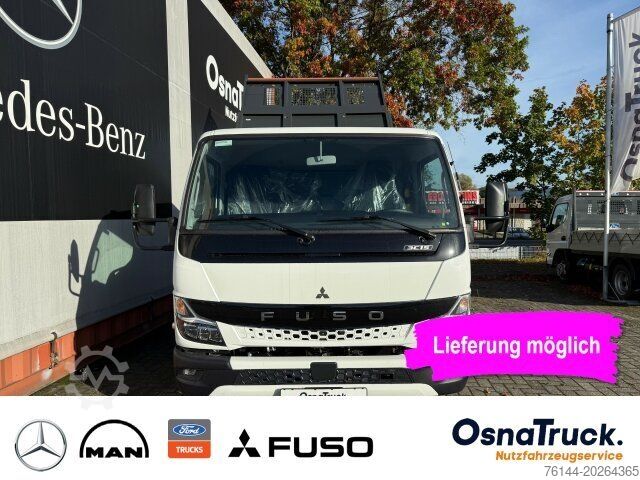 Tipper van MITSUBISHI 3C15 Hinterkipper + Box Klima,AHK 3,5t,Diff.-Sp.