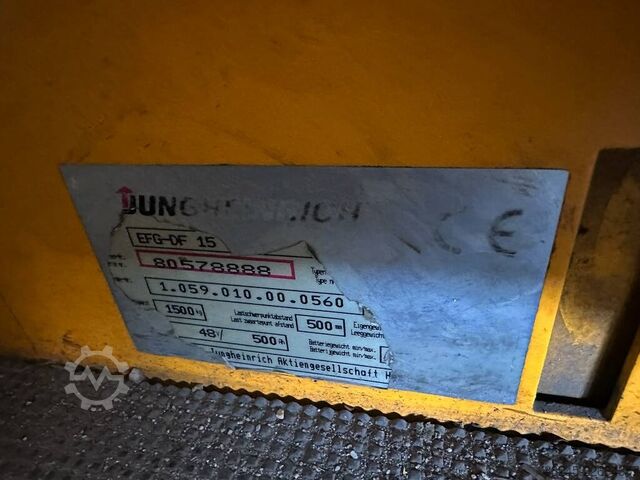 VS-22954 Electric forklift Jungheinrich 3500mm JUNGHEINRICH EFG-DF-15