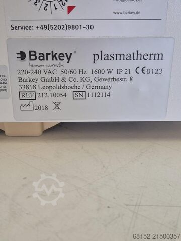 Berkey Plasmatherm Labor-Plasma-Auftaugerät Berkey Plasmatherm