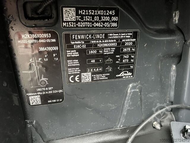 Elektro 3 Rad-Stapler Linde E16C-02