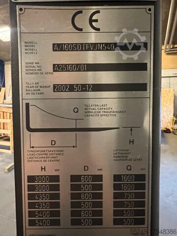 Hochhubwagen Atlet A/160SDTFVJN540 Akku: 2018