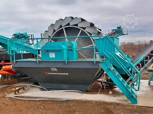 Sandwaschanlage / Kieswaschanlage Constmach Sand Washing Machine Bucket wheel sand washing machine