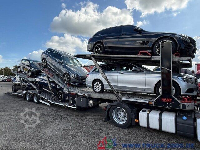 Car carrying semitrailer  Aksoylu AKT2 6er Autozug 3 Doppelstock FB 1.Hand
