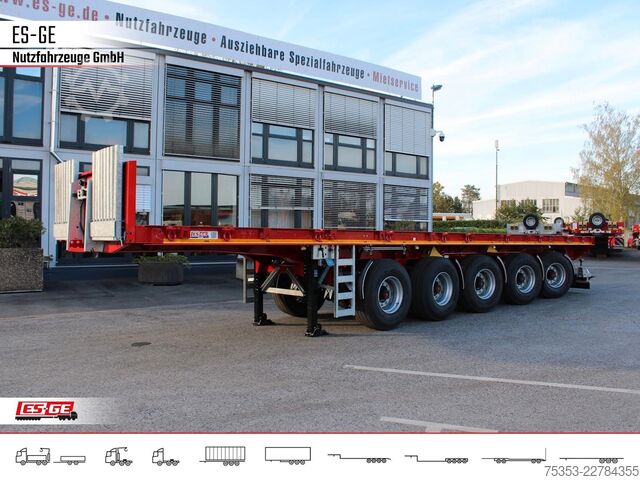 Working platform semitrailer ES-GE 5-Achs-Ballastauflieger