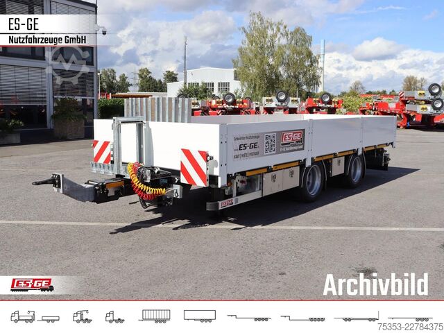 Trailer with working platform ES-GE Tandemanhänger - Bordwände, CV