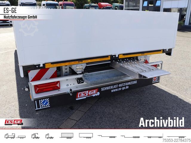Trailer with working platform ES-GE Tandemanhänger - Bordwände, CV
