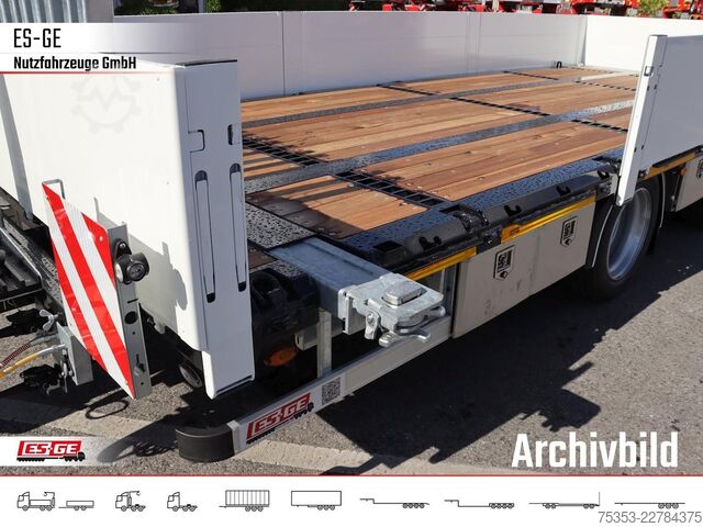 Trailer with working platform ES-GE Tandemanhänger - Bordwände, CV