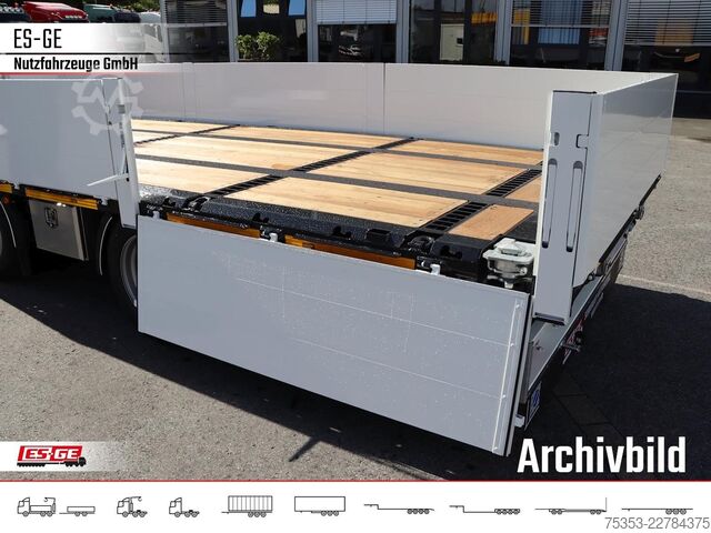 Trailer with working platform ES-GE Tandemanhänger - Bordwände, CV