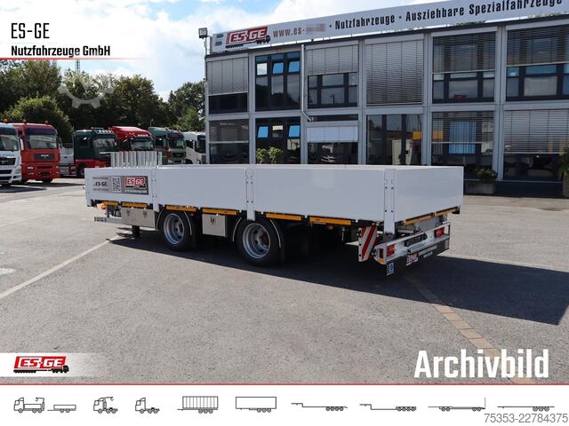 Trailer with working platform ES-GE Tandemanhänger - Bordwände, CV