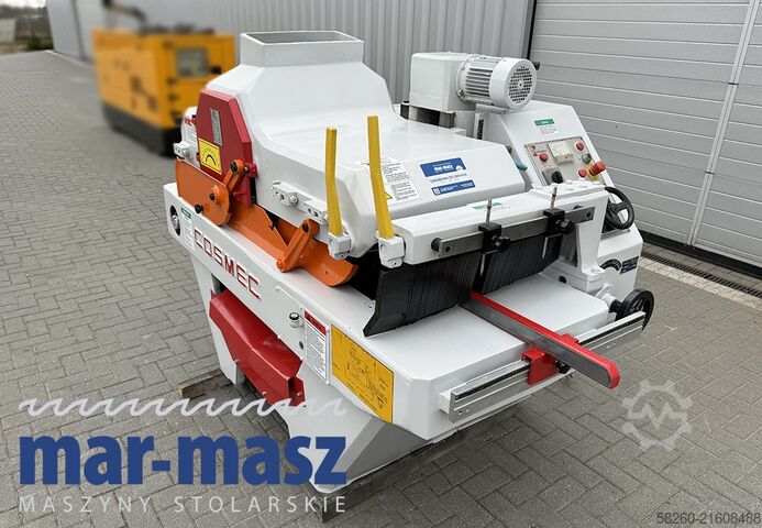 Mehrblattkreissäge mit Kettenförderer, Kettenbreite 400 mm, Höhe 160 mm Cosmec SM 400 400/160