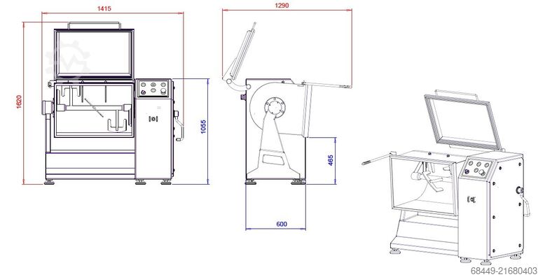 Paddelmischer 200 L., Typ Barmix 200 D Barsso Peddelmenger 200 L., Type Barmix 200 D