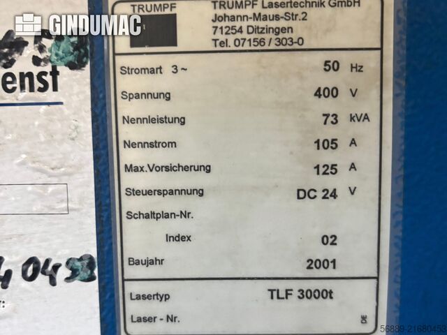 TRUMPF Trumatic L3030 TRUMPF Trumatic L3030