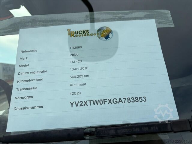 Hook arm system Volvo FM 420 + HMF 1643 Z2---2X EXT. + REMOTE + TIPPE...