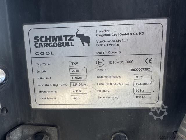 Reefer semitrailer Schmitz Cargobull Schmitz S.Cu TKM Multitemp Kühlmaschine