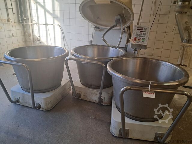 Teigknetmaschine + 3 Kessel WP UC80