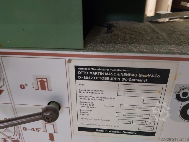 Sliding table saw Martin T72