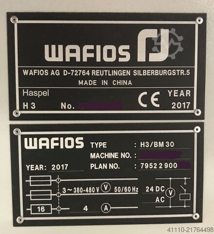 3D CNC-Wire former WAFIOS BM 30