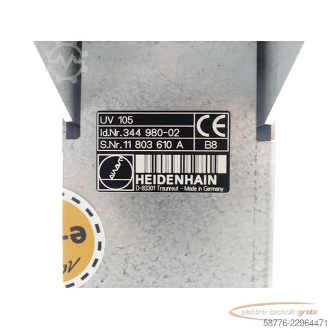 Komponente Heidenhain UV 105 ID: 344 980-02 SN:11803610A generalüberh. mit 3 Mon. Gewährl.