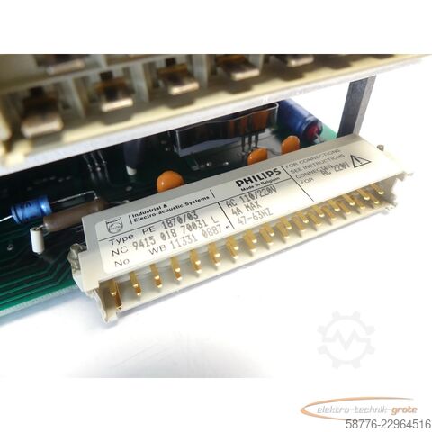 Component Philips PE 1870/03 Netzteil NC 9415  L Stromversorgung SN: W113310887