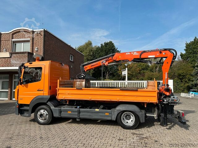 Three-way tipper van MERCEDES-BENZ 821 Meiller 2Skipper+Atlas 65.4 Kran Bj.2025