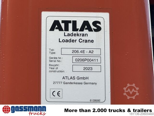 Kipper LKW Iveco X-Way AD300X46Z 6x4 mit Kran Atlas AK 206.4E-A2,