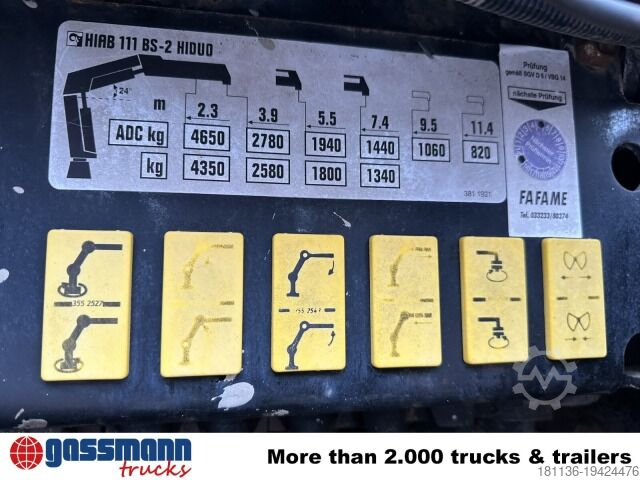 Kipper LKW Iveco Trakker AD190T36W 4x4, EEV, Kran Hiab 111BS-2