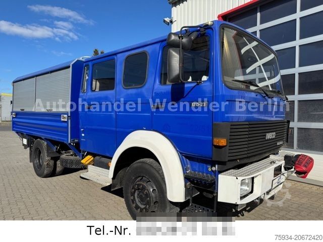 Box truck IVECO 120-23 AW V8 4x4 Rotzler Winde TÜV neu H-Gutach