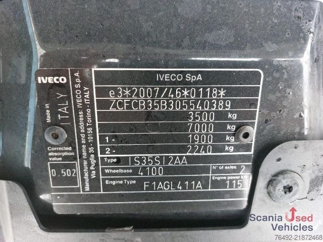 Box van IVECO 35 C 16 Koffer Ladebordwand