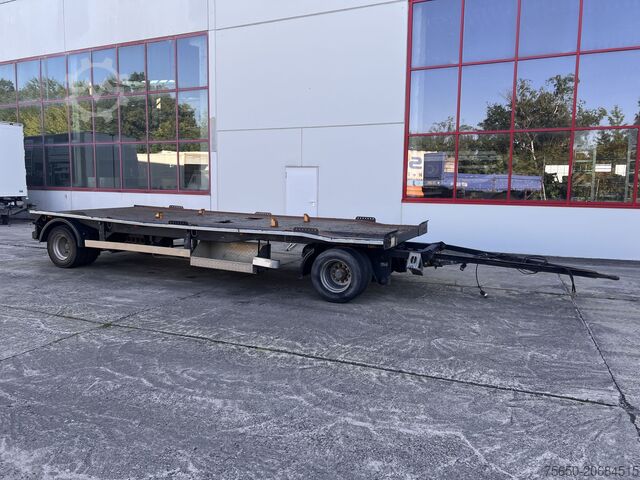 Low loader trailer Dinkel DAC 18000 2 Achs Kombi- Anhänger fßr Abroll- oder Absetzmulden oder Tieflader