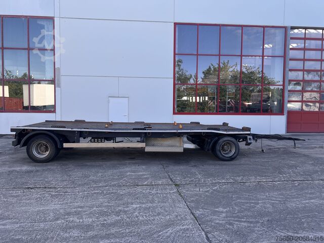 Low loader trailer Dinkel DAC 18000  2 Achs Kombi- Anhänger für Abroll- oder Absetzmulden oder Tieflader