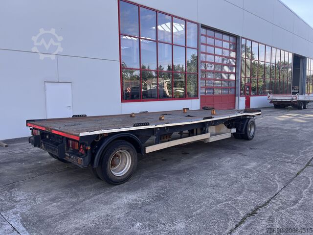 Low loader trailer Dinkel DAC 18000 2 Achs Kombi- Anhänger fßr Abroll- oder Absetzmulden oder Tieflader