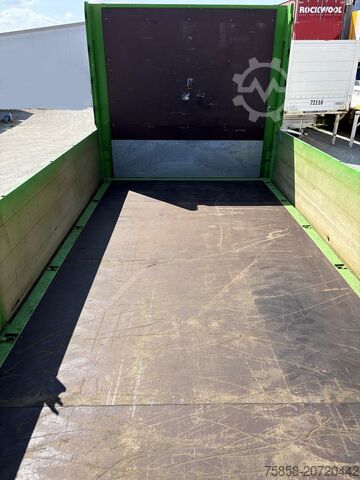 Wechselbrücke mit Pritsche Krone Baustoff 7,45 Multilockrahmen Türen