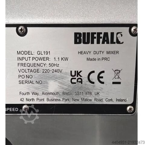 20-litre planetary mixer Buffalo GL191