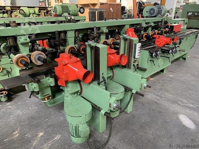 Vierseitenhobelmaschine der Marke Weinig, Modell PFA 17N mit 8 Spindeln Weinig PFA 17N