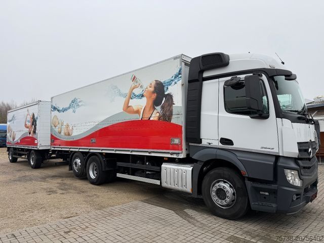 LKW mit Getränkeaufbau MERCEDES-BENZ Actros 2542 Getränkewagen + Anhänger Spermann