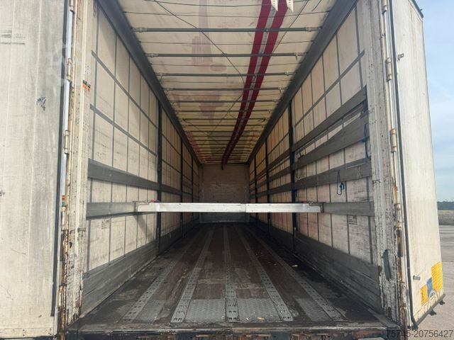 Auflieger mit Pritsche & Plane KÄSSBOHRER MEGA * AIR CARGO * ROLLER BED * PR.+PLANE