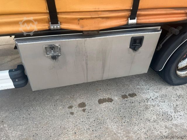 Auflieger mit Pritsche & Plane KÄSSBOHRER MEGA * AIR CARGO * ROLLER BED * PR.+PLANE