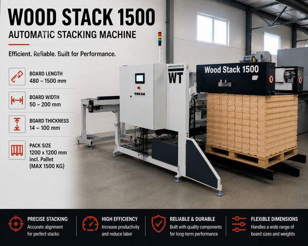 AUTOMATIC STACKING WOODTEK WOOD STACK 1500