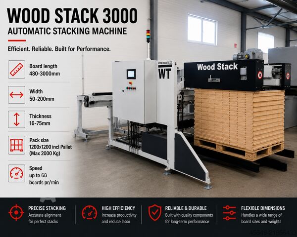 AUTOMATIC STACKING WOODTEK WOOD STACK 3000