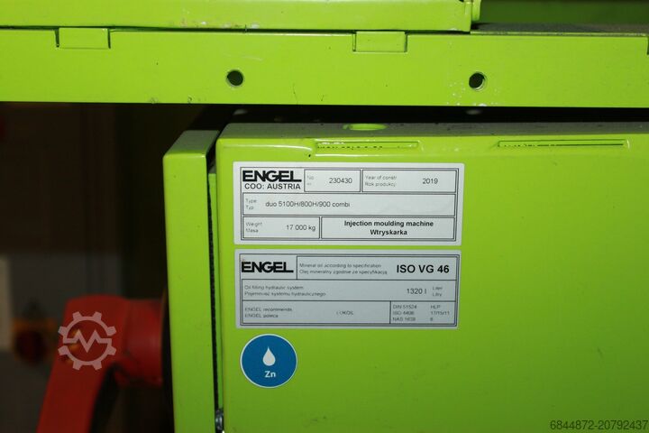 Injection molding machine ENGEL duo 5100H/800H/900 combi