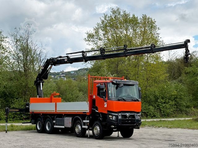 Truck mounted crane RENAULT K 430 * HIAB 211 EP - 5 HIDUO+ FUNK * 8x4