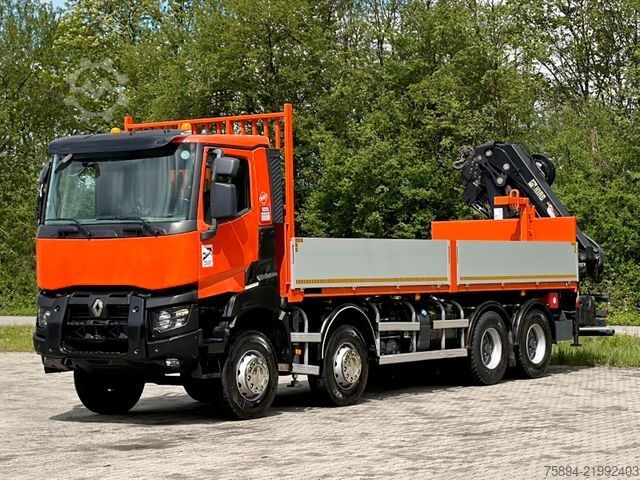 Truck mounted crane RENAULT K 430 * HIAB 211 EP - 5 HIDUO+ FUNK * 8x4