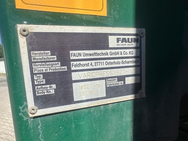 Garbage truck MAN TGXS 26.320 / Faun Variopress 527