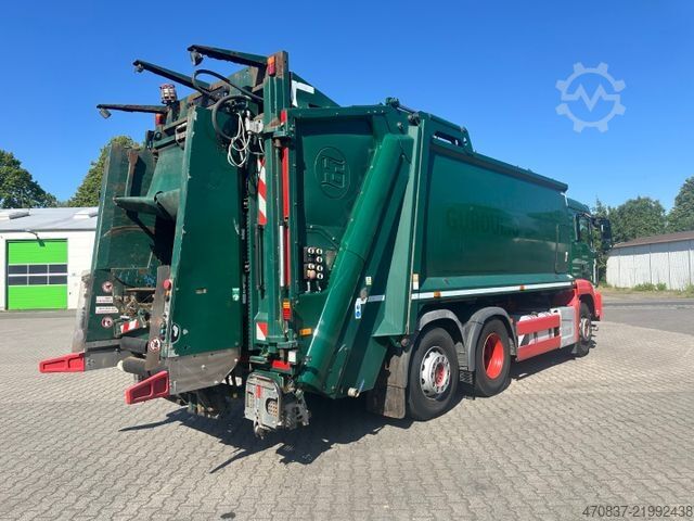 Garbage truck MAN TGS 26.320 / HS ASF OL 21 W + Schüttung